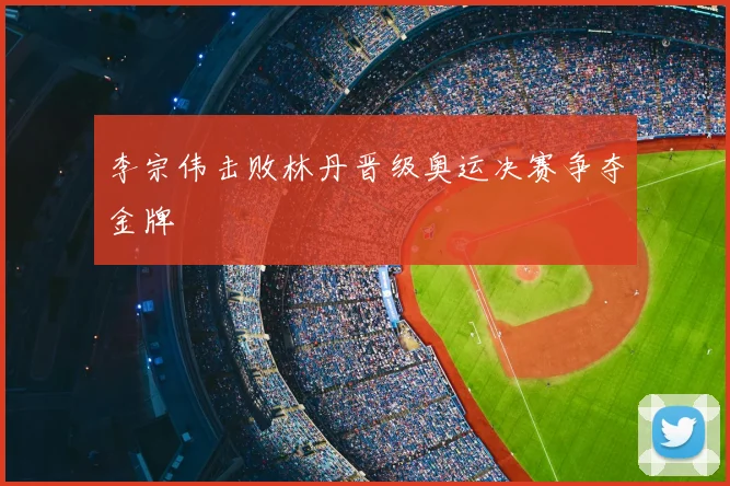 李宗伟击败林丹晋级奥运决赛争夺金牌