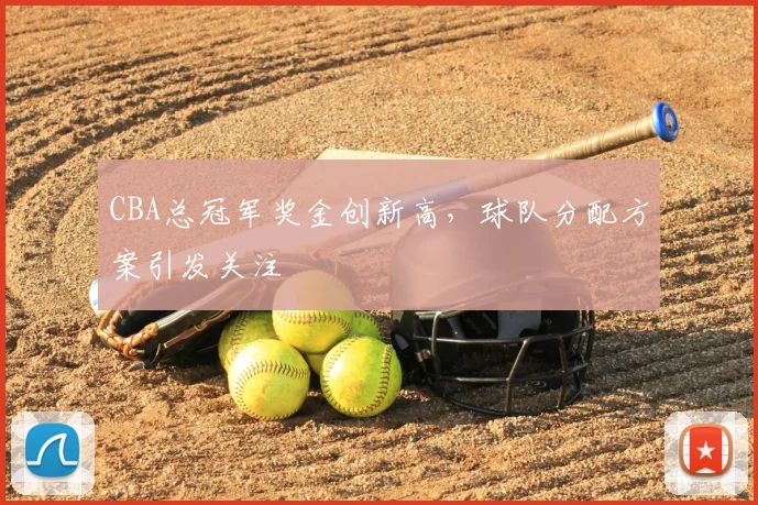 CBA总冠军奖金创新高，球队分配方案引发关注